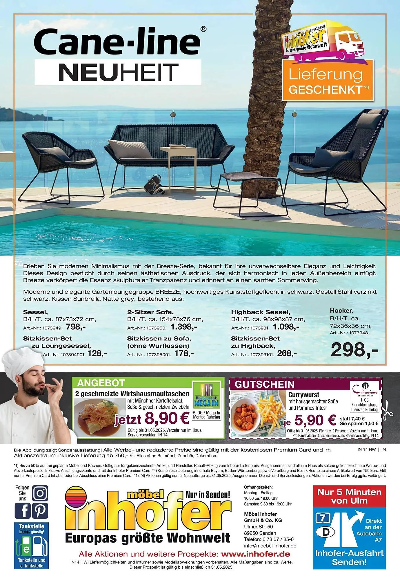 Möbel Inhofer Prospekt von 7. Mai bis 1. Juni 2025 - Prospekt seite 24