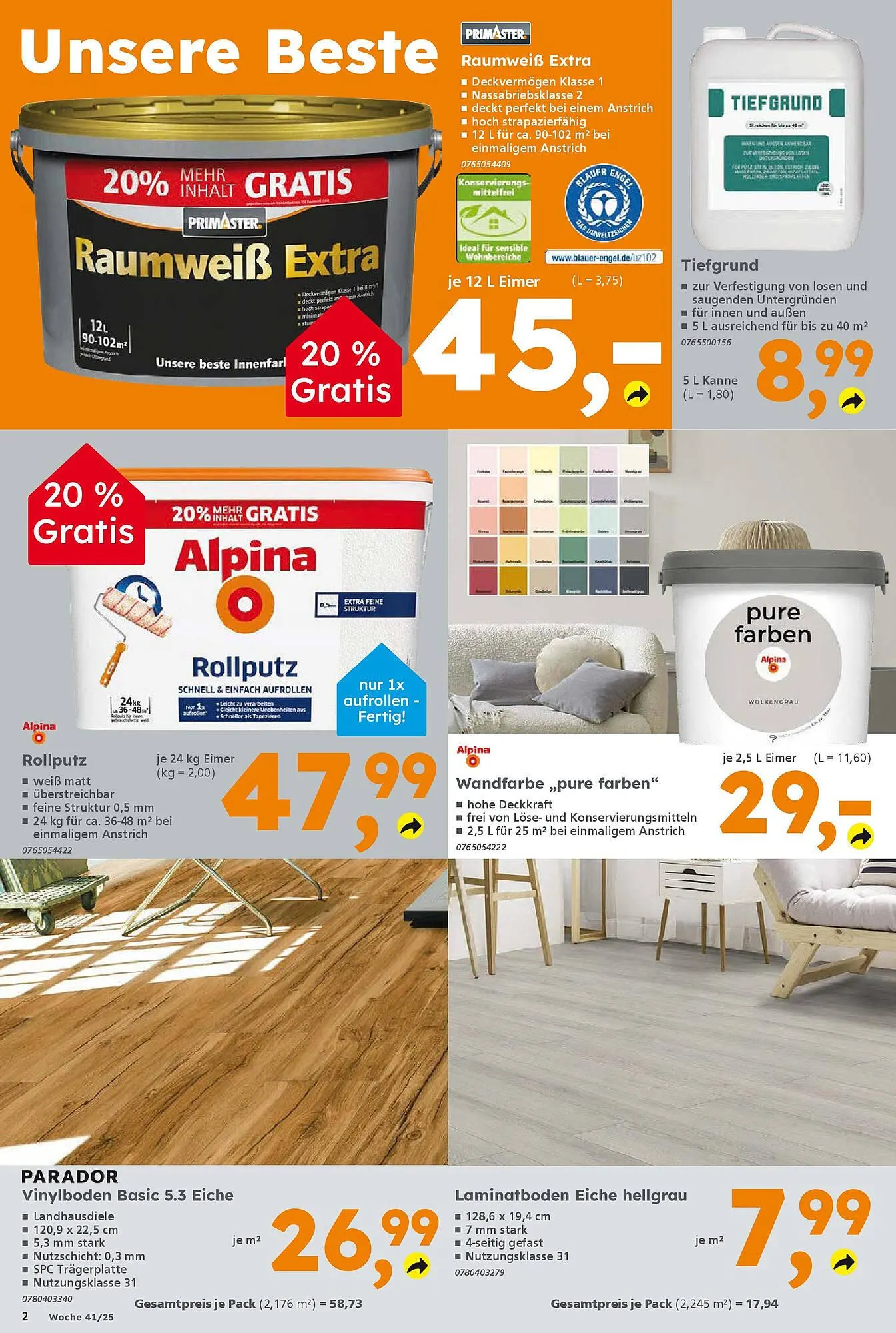 Globus Baumarkt Prospekt von 5. Oktober bis 11. Oktober 2025 - Prospekt seite 2