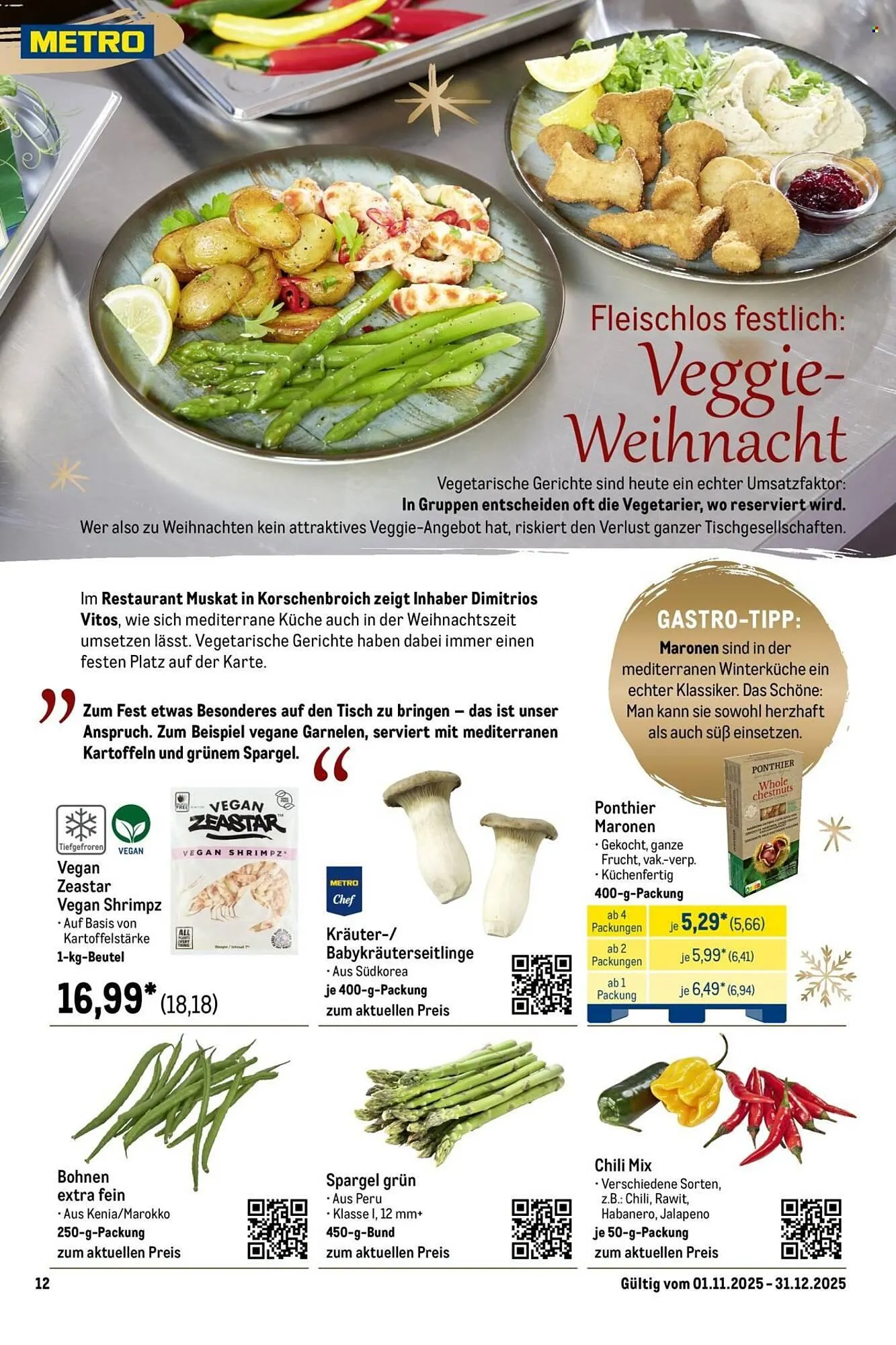 METRO Prospekt von 1. November bis 31. Dezember 2025 - Prospekt seite 12
