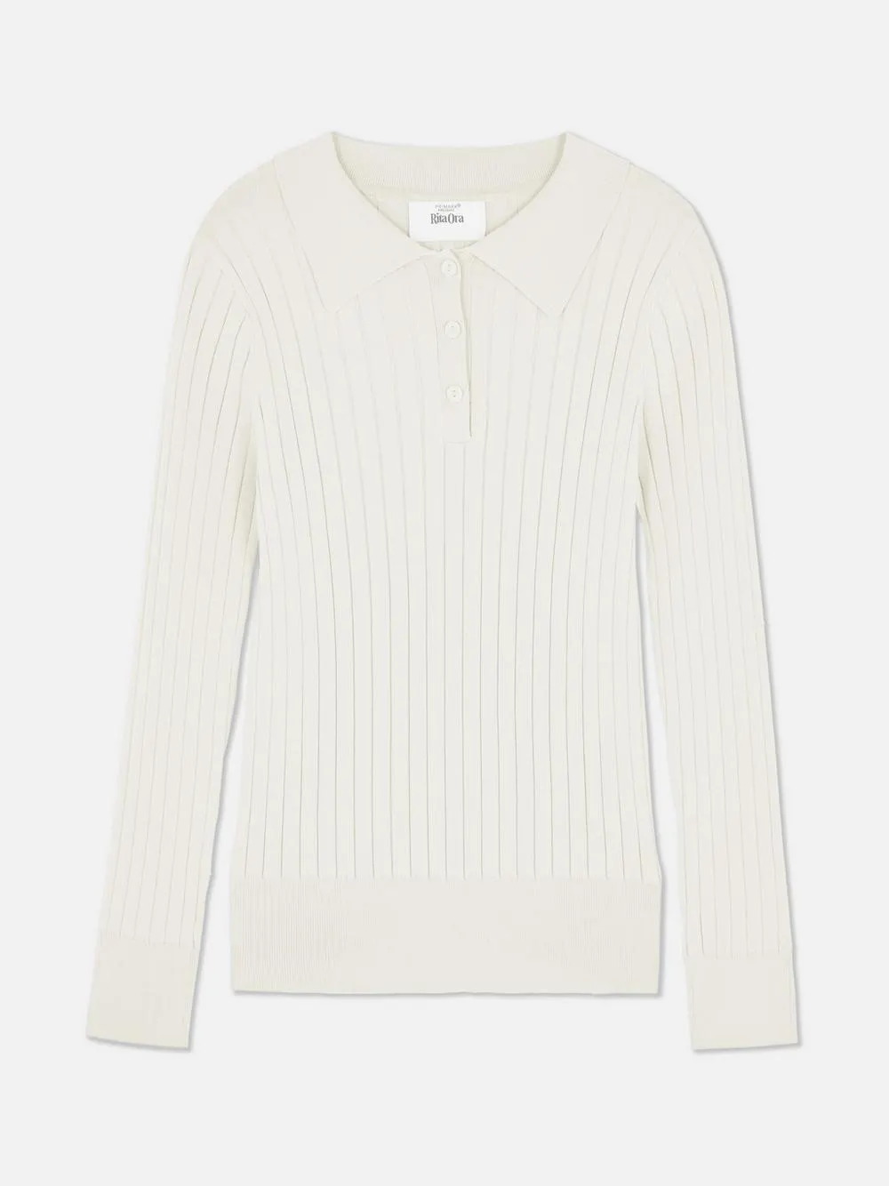 „Rita Ora“ Gerippter Polopullover