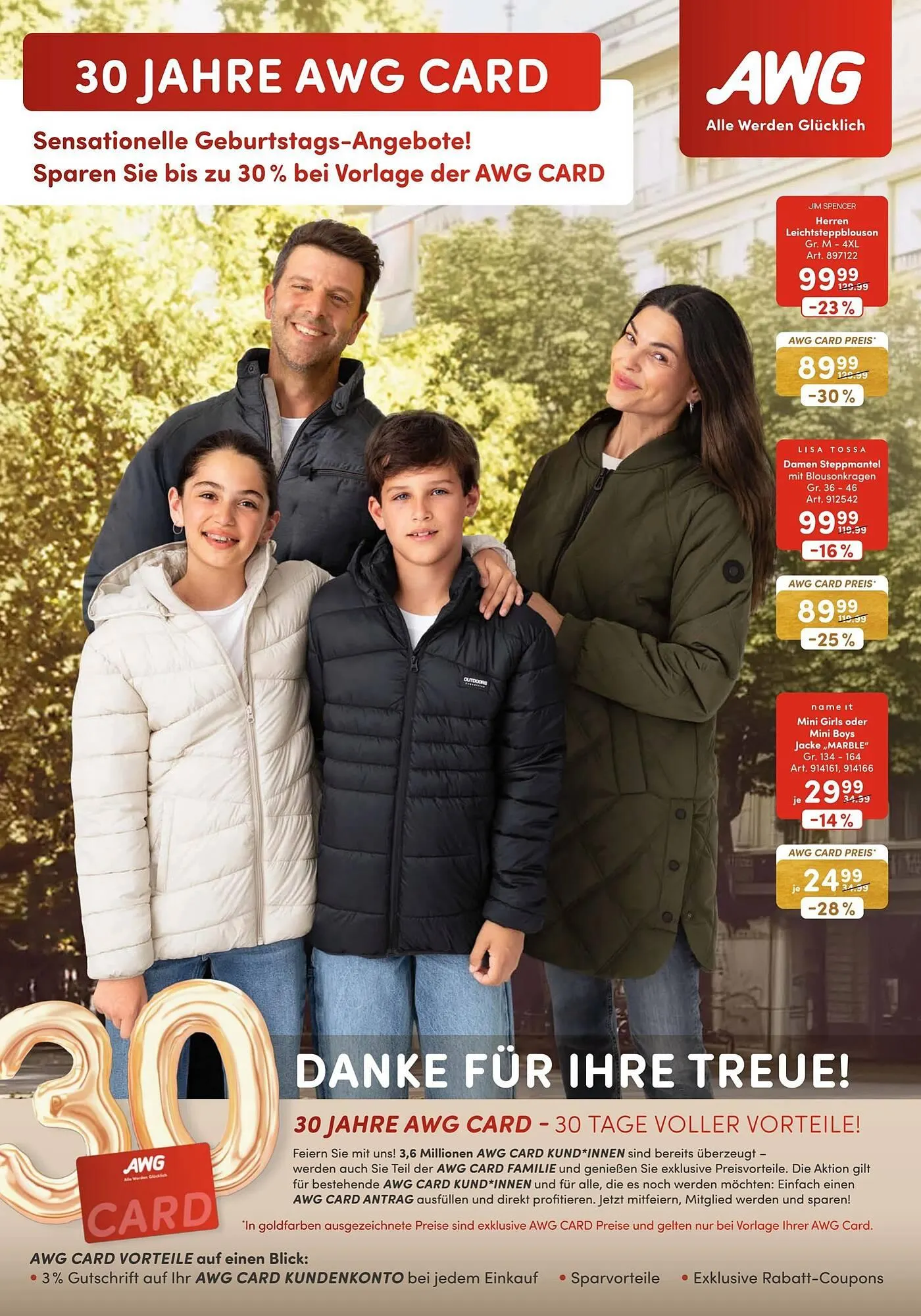 AWG Mode Prospekt von 13. September bis 28. September 2025 - Prospekt seite 1
