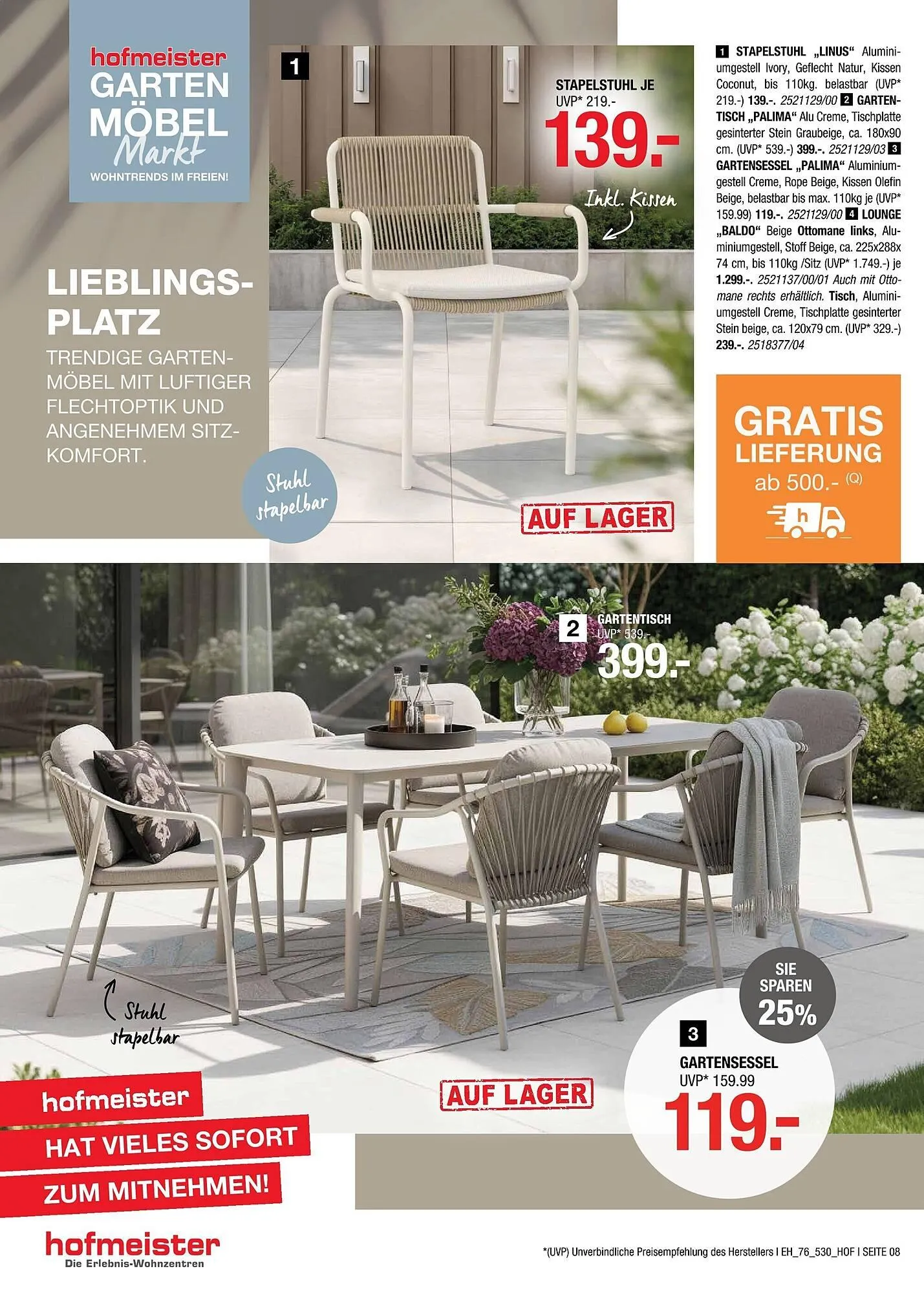 Hofmeister Prospekt von 8. April bis 5. Mai 2026 - Prospekt seite 8