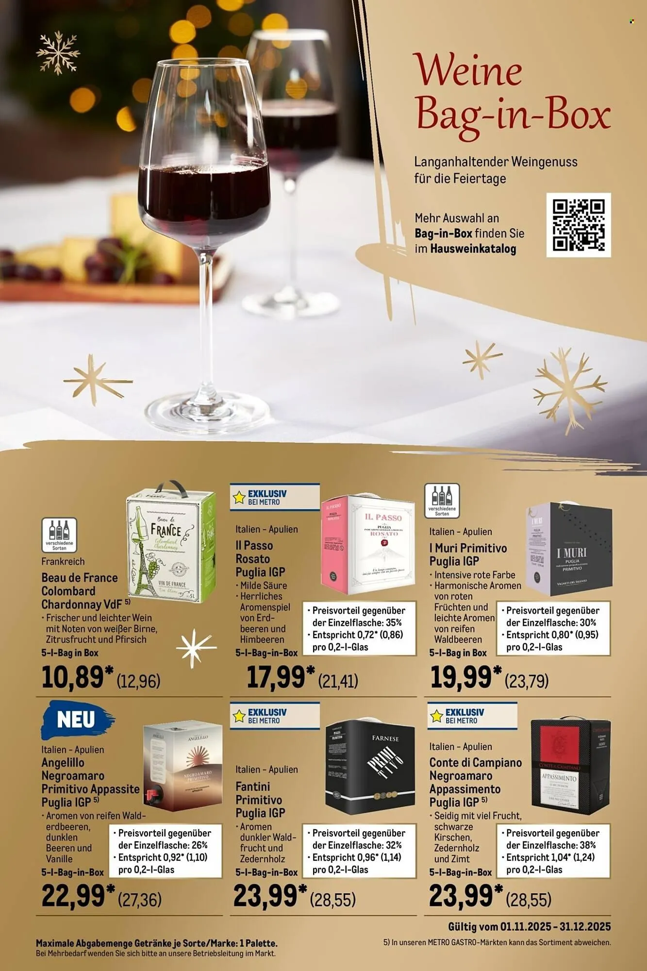 METRO Prospekt von 1. November bis 31. Dezember 2025 - Prospekt seite 39