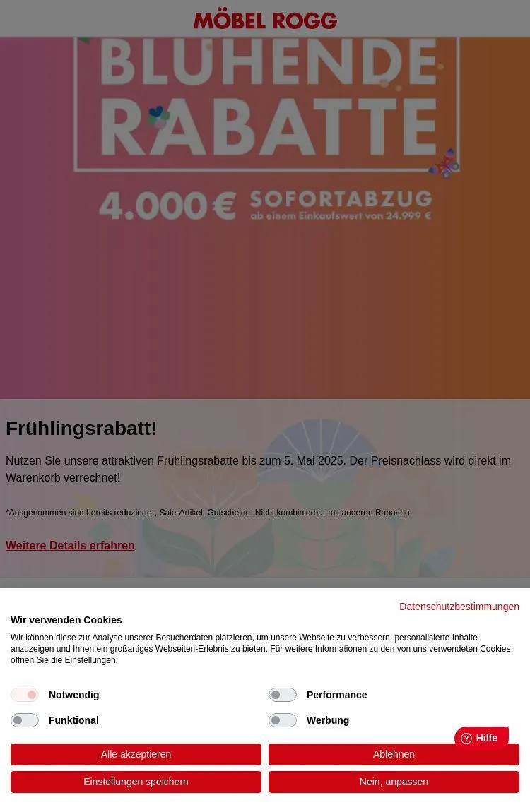 Möbel Rogg von 1. April bis 16. April 2025 - Prospekt seite 2