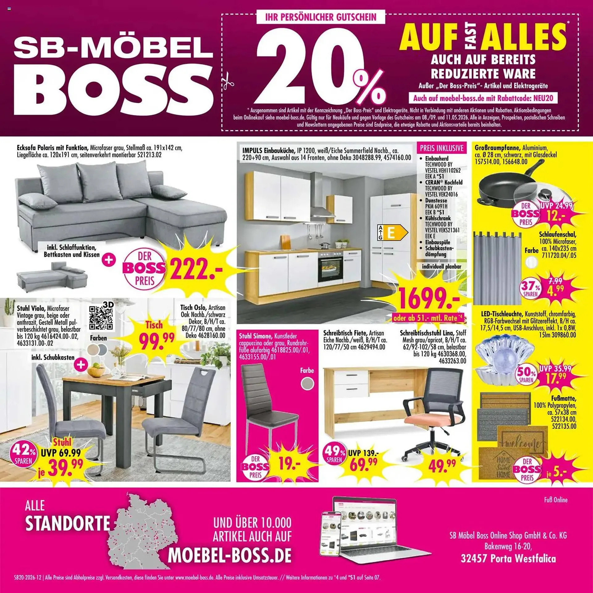 Möbel Boss Prospekt von 9. Mai bis 15. Mai 2026 - Prospekt seite 12