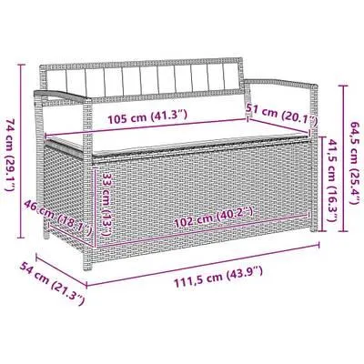 Gartenbank mit Stauraum 3043945