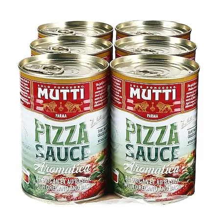 Mutti Pizzasauce gewürzt 400 g, 6er Pack