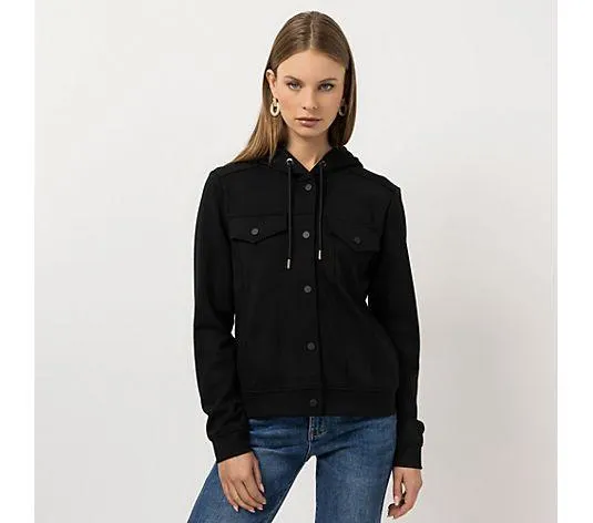 STEFFEN SCHRAUT Sweatjacke mit Kapuze Nahttaschen leger weit