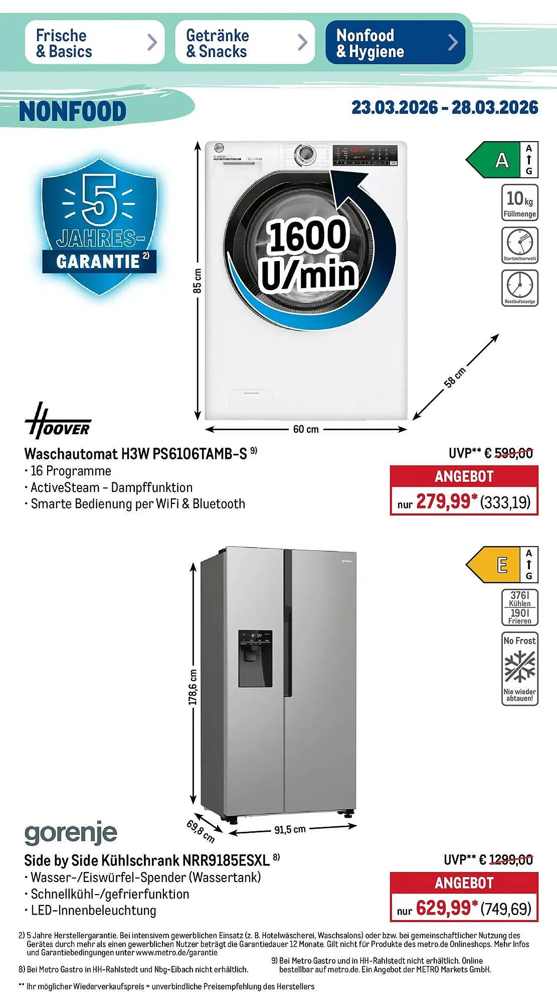 METRO Prospekt von 22. März bis 28. März 2026 - Prospekt seite 43