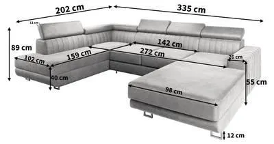 Ecksofa SIENA L-S
