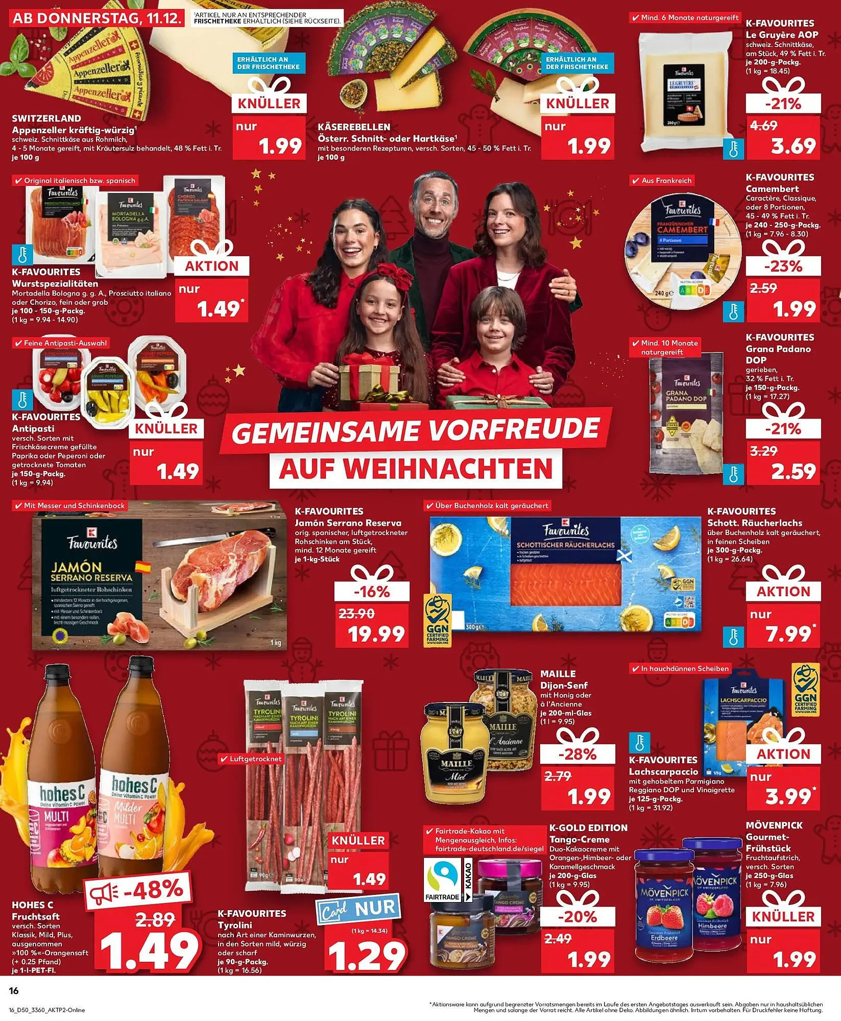 Kaufland Prospekt von 14. Dezember bis 17. Dezember 2025 - Prospekt seite 16