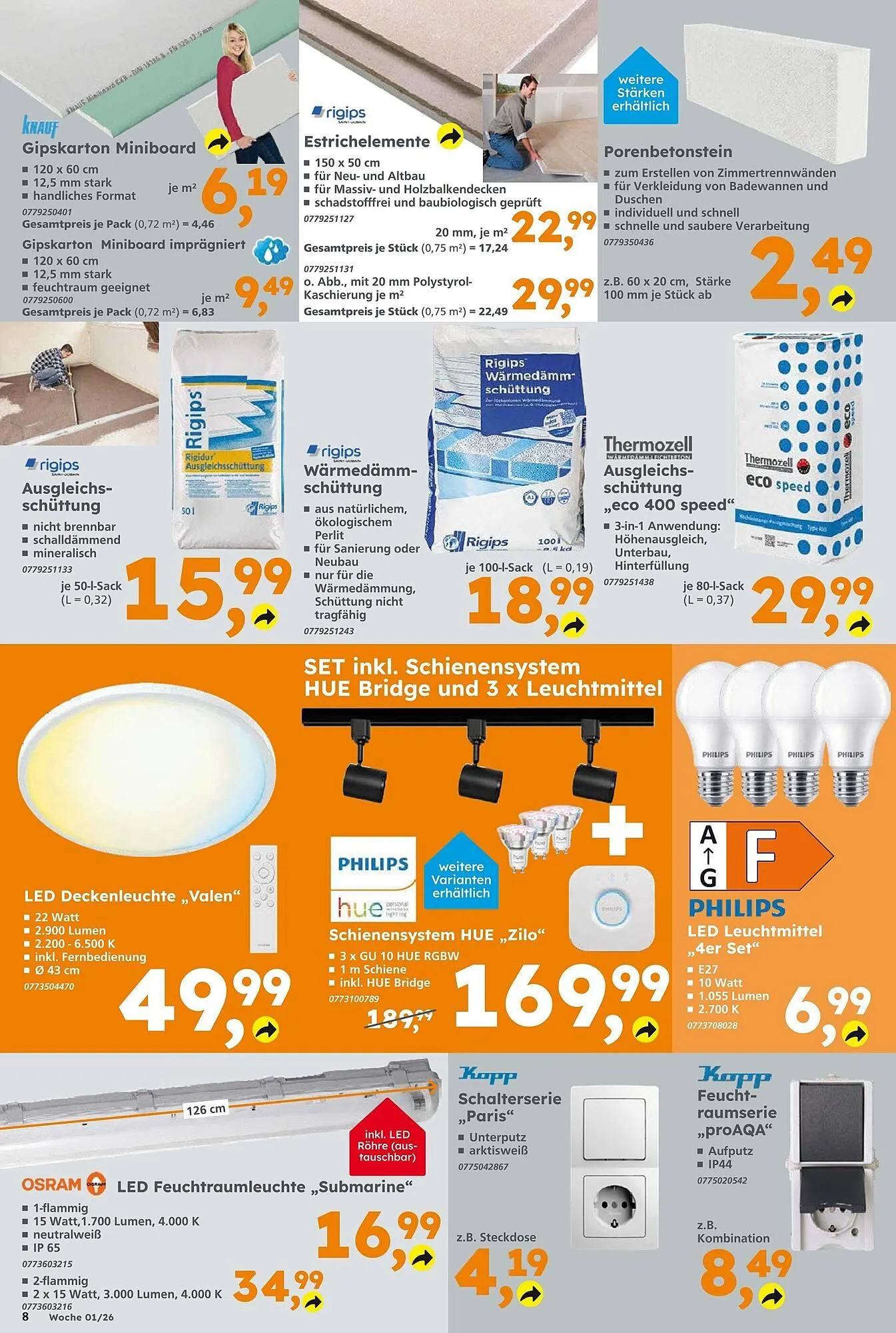 Globus Baumarkt Prospekt von 29. Dezember bis 3. Januar 2026 - Prospekt seite 8