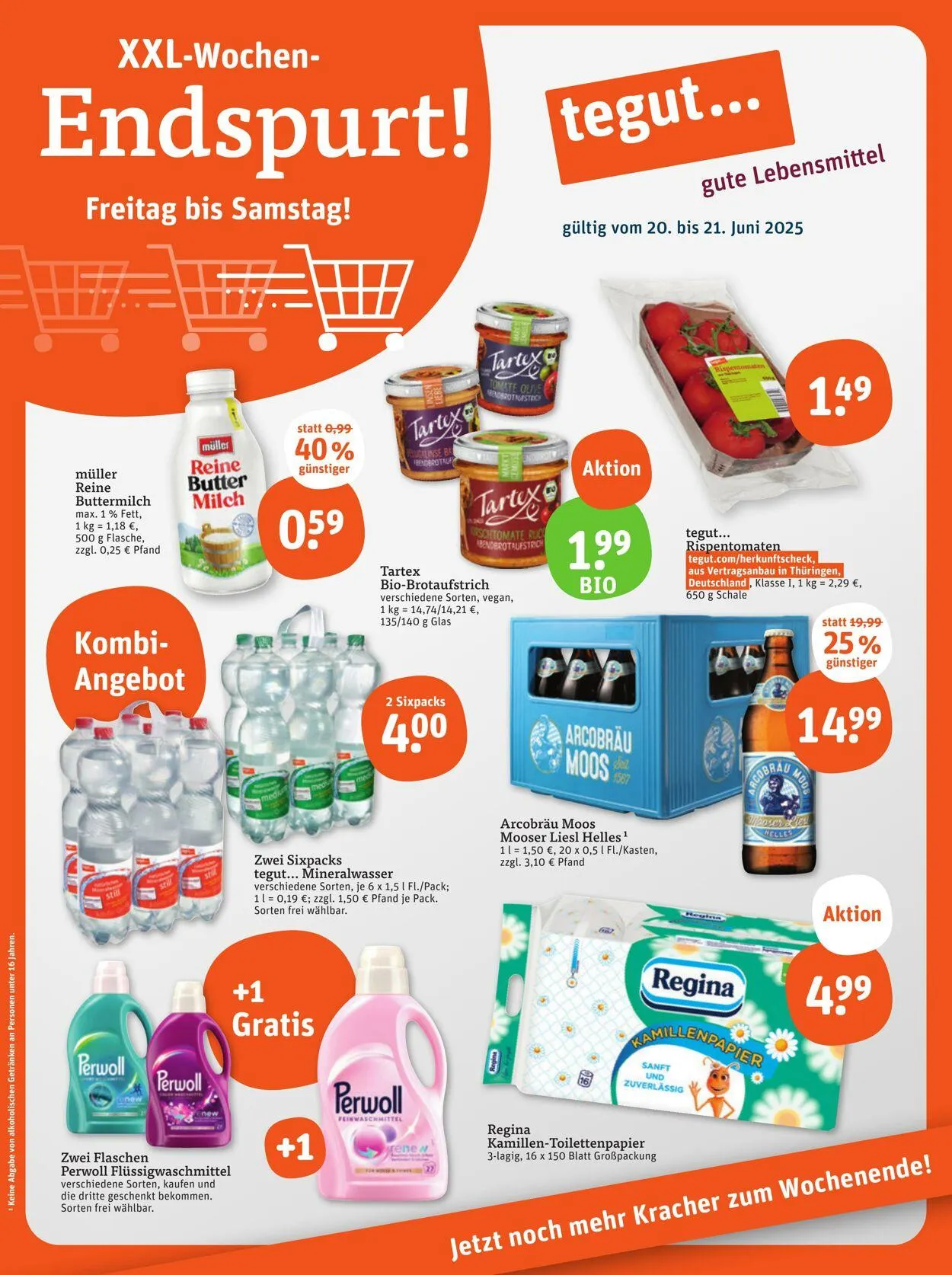 Tegut Aktueller Prospekt von 2. Juni bis 8. Juni 2025 - Prospekt seite 1