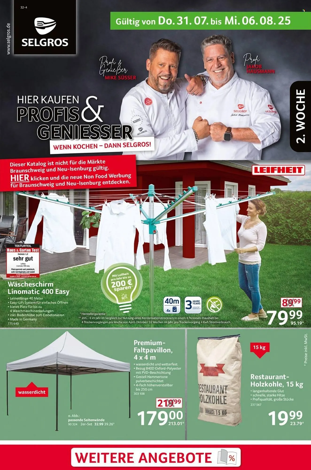 Selgros Prospekt von 31. Juli bis 6. August 2025 - Prospekt seite 1