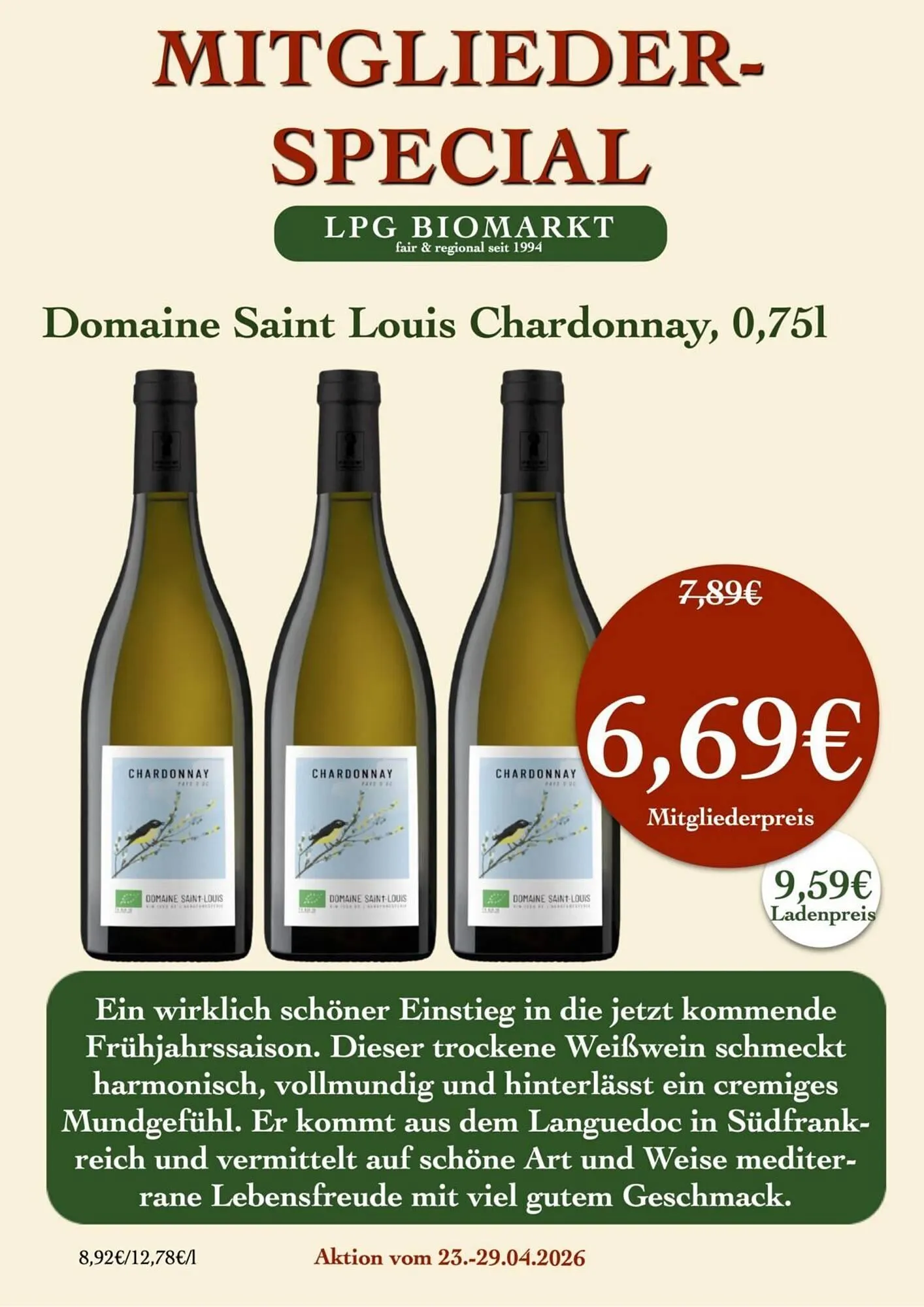 LPG Biomarkt Prospekt von 23. April bis 29. April 2026 - Prospekt seite 17