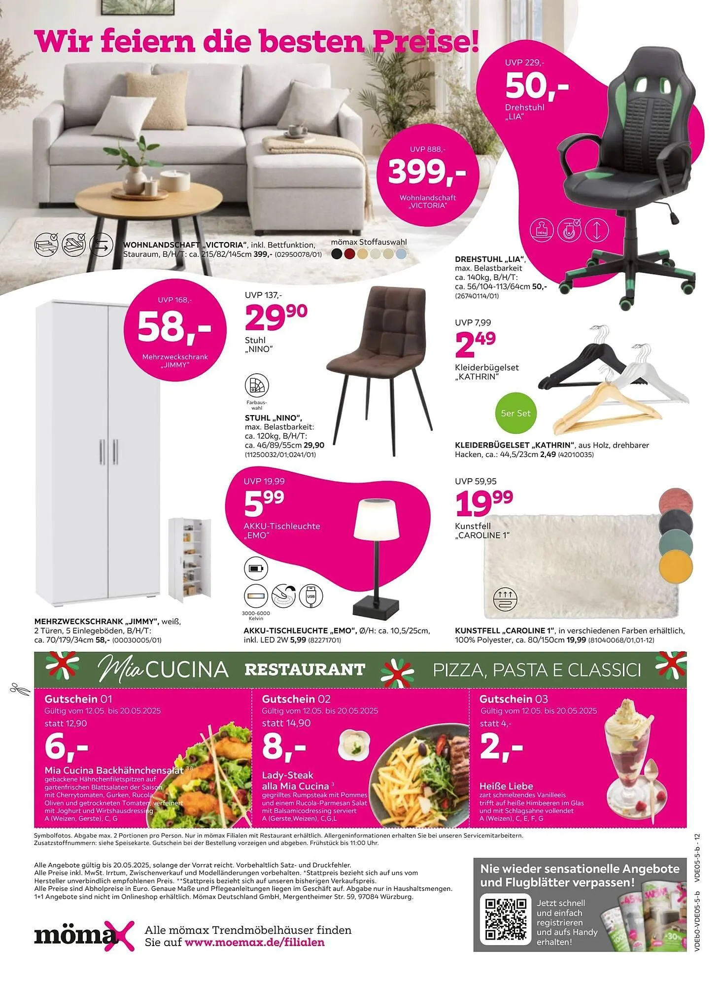 Mömax Prospekt von 12. Mai bis 21. Mai 2025 - Prospekt seite 12