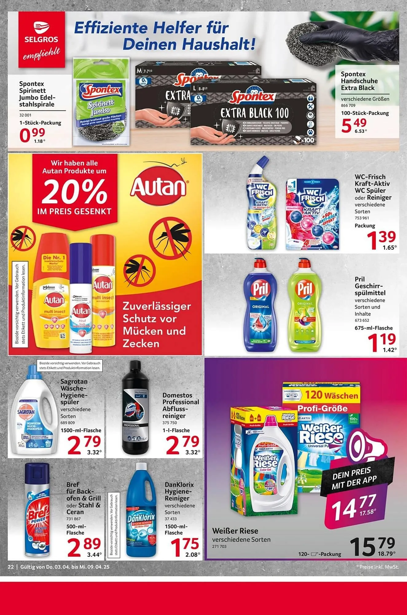 Selgros Prospekt von 3. April bis 10. April 2025 - Prospekt seite 22