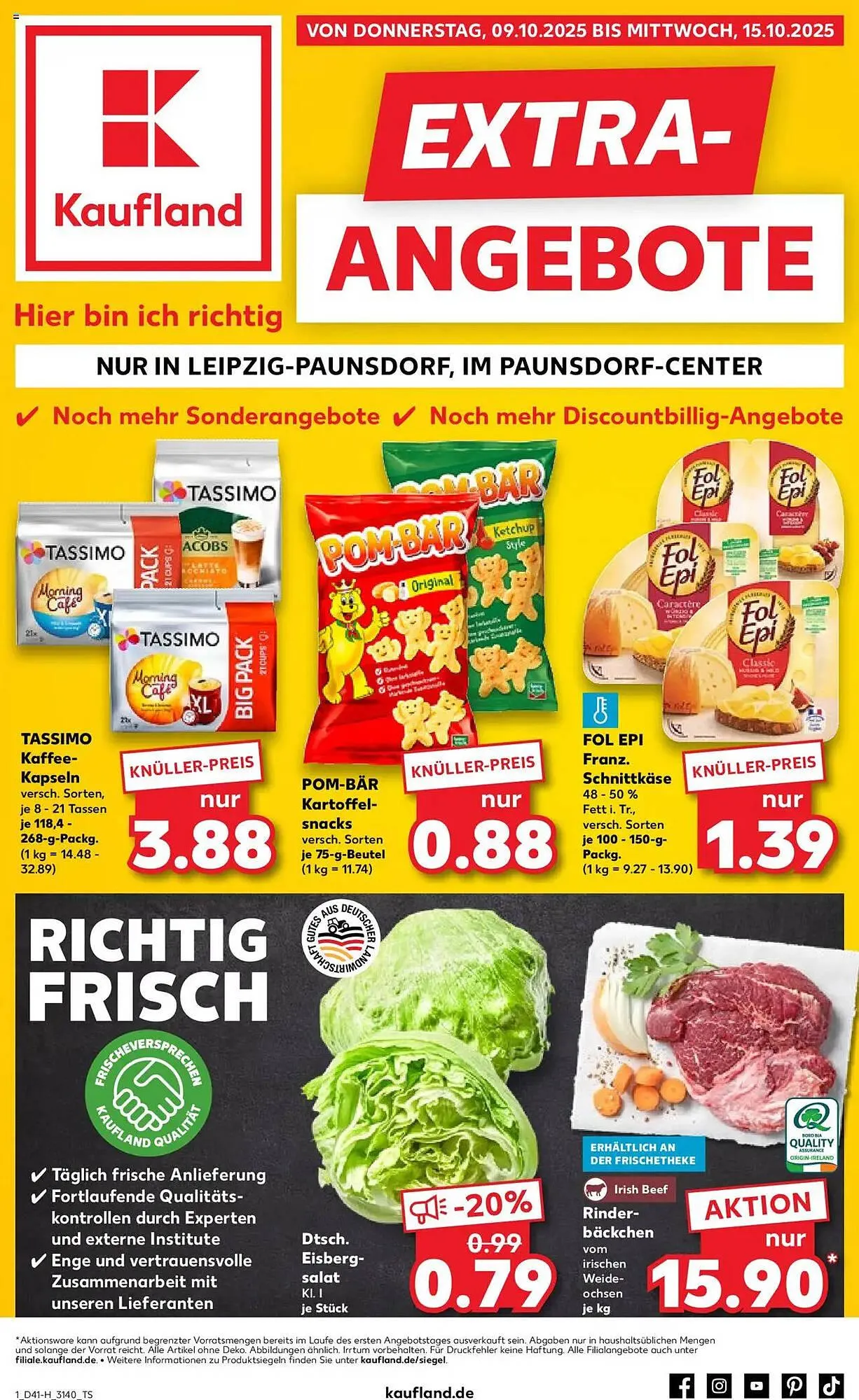 Kaufland Prospekt von 9. Oktober bis 15. Oktober 2025 - Prospekt seite 1
