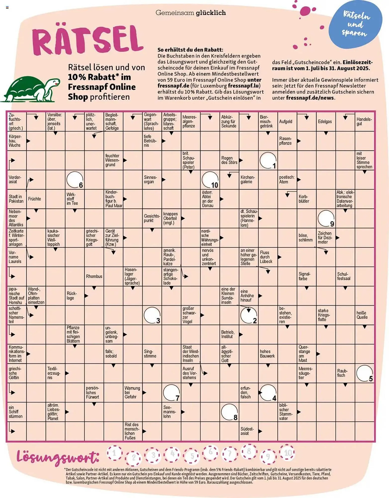 Fressnapf Prospekt von 1. Juli bis 31. August 2025 - Prospekt seite 50