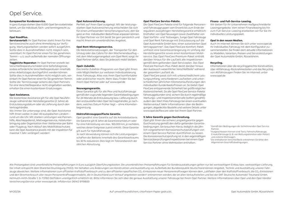 Opel Vivaro-e Cargo von 27. Februar bis 27. Februar 2025 - Prospekt seite 36