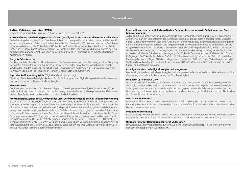 Opel Mokka Electric von 28. März bis 28. März 2025 - Prospekt seite 15