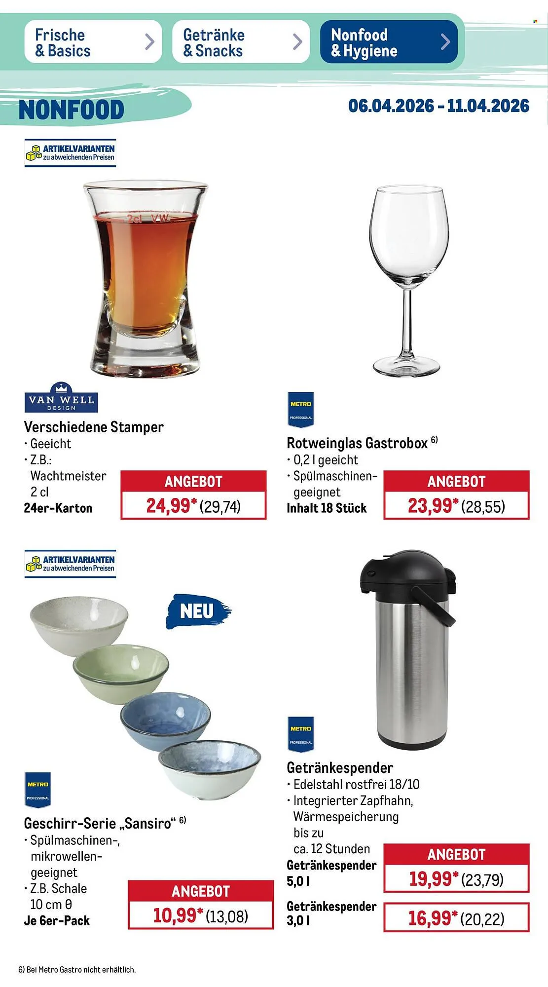 METRO Prospekt von 6. April bis 11. April 2026 - Prospekt seite 48