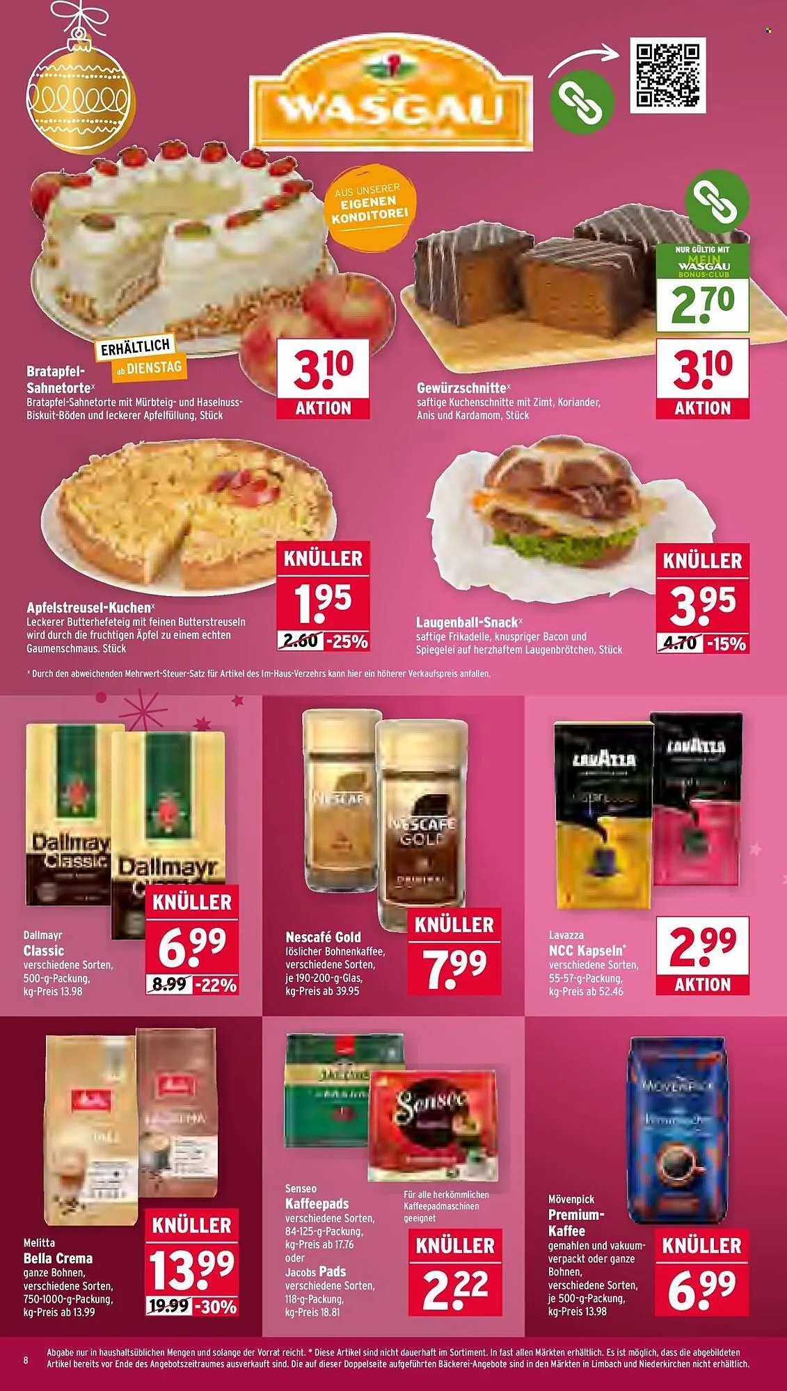 Wasgau Prospekt von 15. Dezember bis 20. Dezember 2025 - Prospekt seite 8