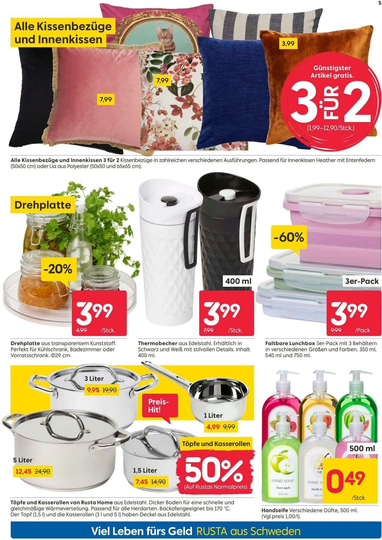 Rusta von 16. Juli bis 30. Juli 2025 - Prospekt seite 5