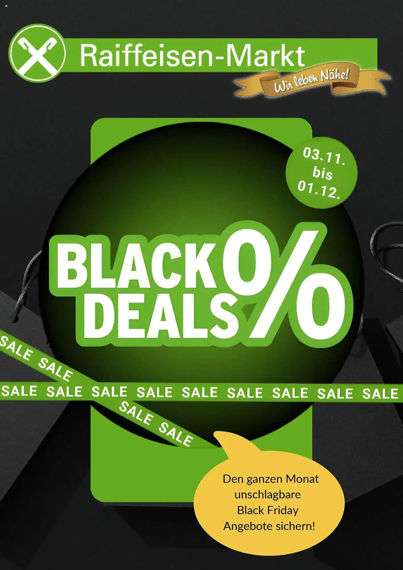 Raiffeisen Markt Prospekt von 3. November bis 1. Dezember 2025 - Prospekt seite 1