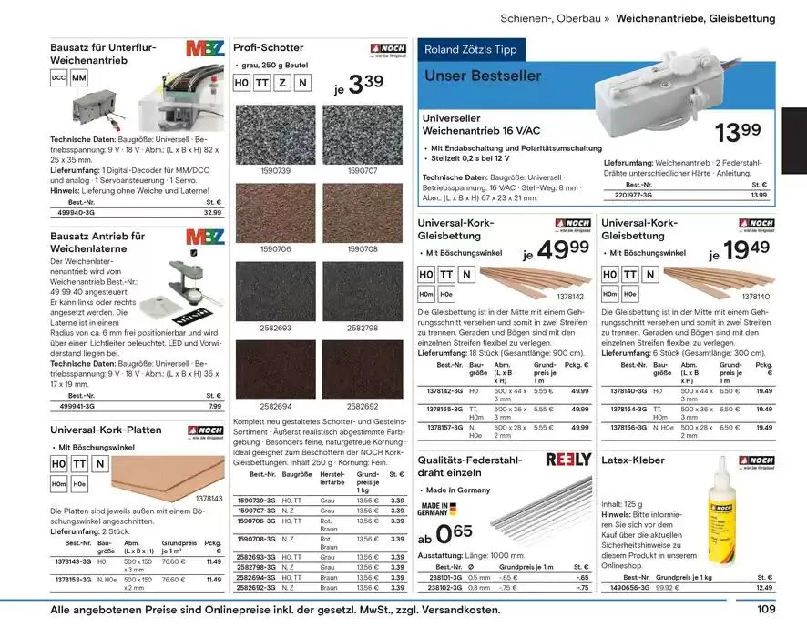 Modellbahn Katalog von 29. Oktober bis 31. Dezember 2025 - Prospekt seite 111