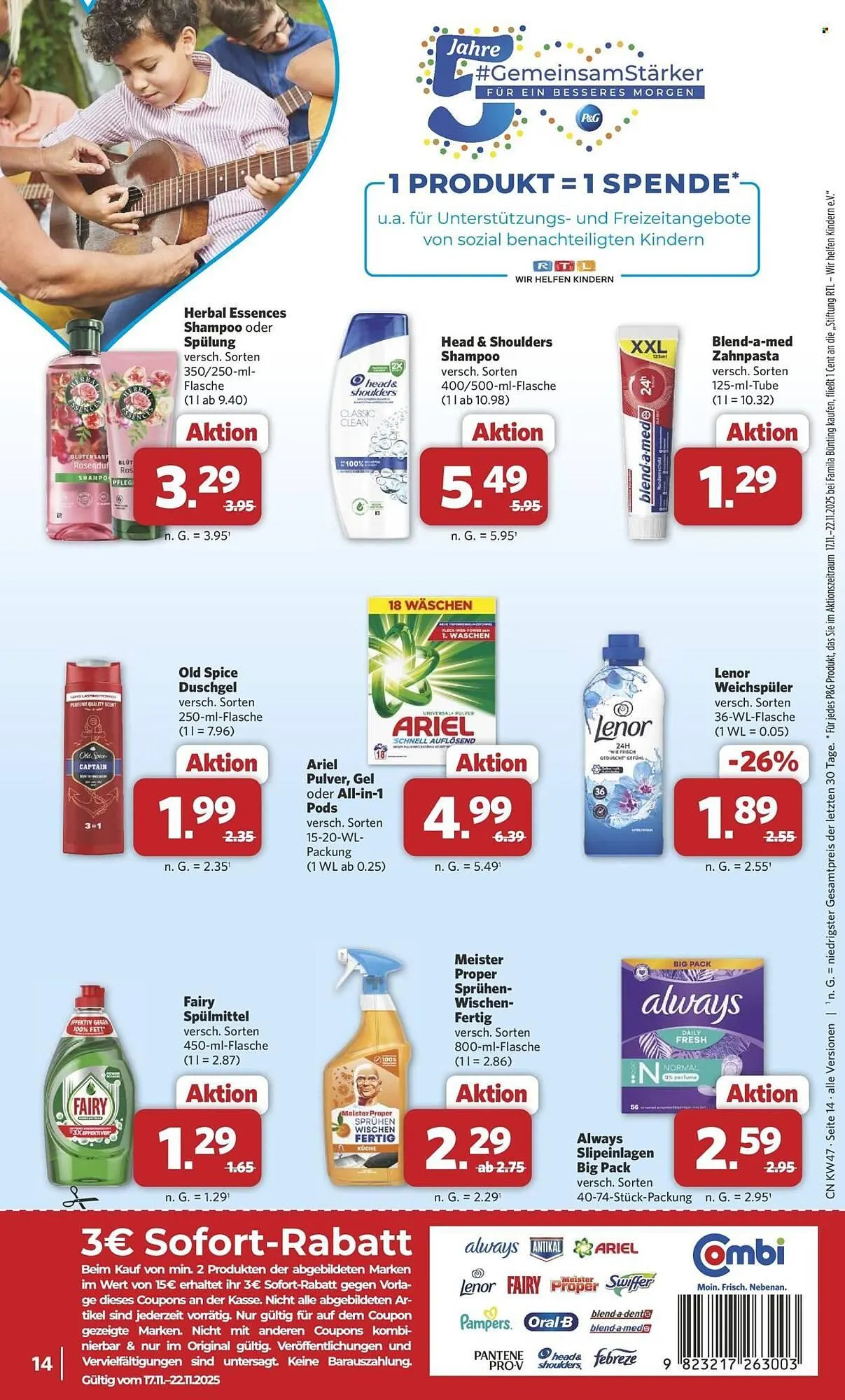 Combi Prospekt von 17. November bis 22. November 2025 - Prospekt seite 14