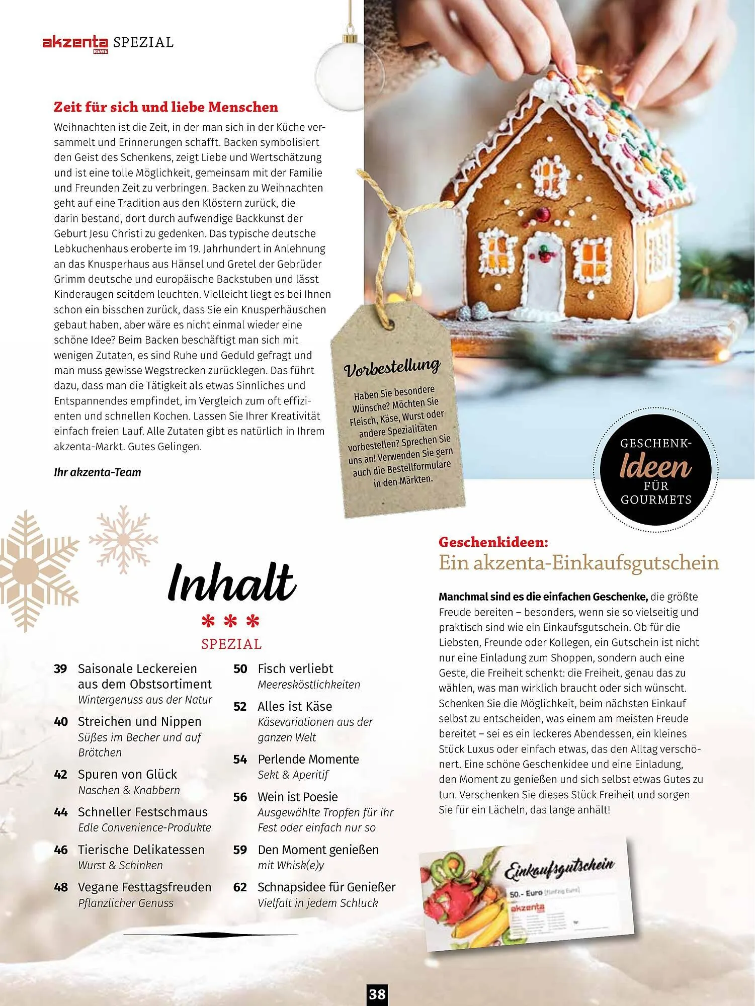 akzenta Prospekt von 1. Dezember bis 31. März 2025 - Prospekt seite 38