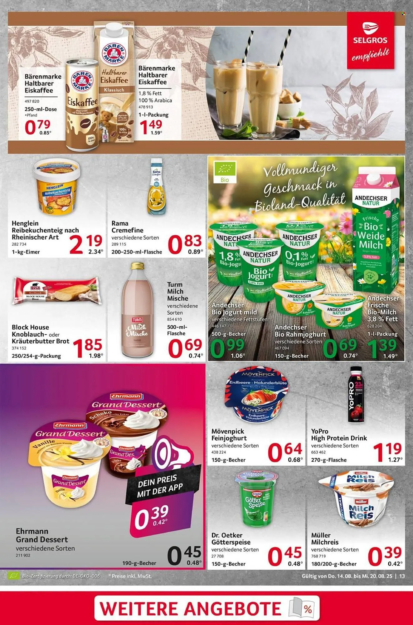 Selgros Prospekt von 14. August bis 20. August 2025 - Prospekt seite 13