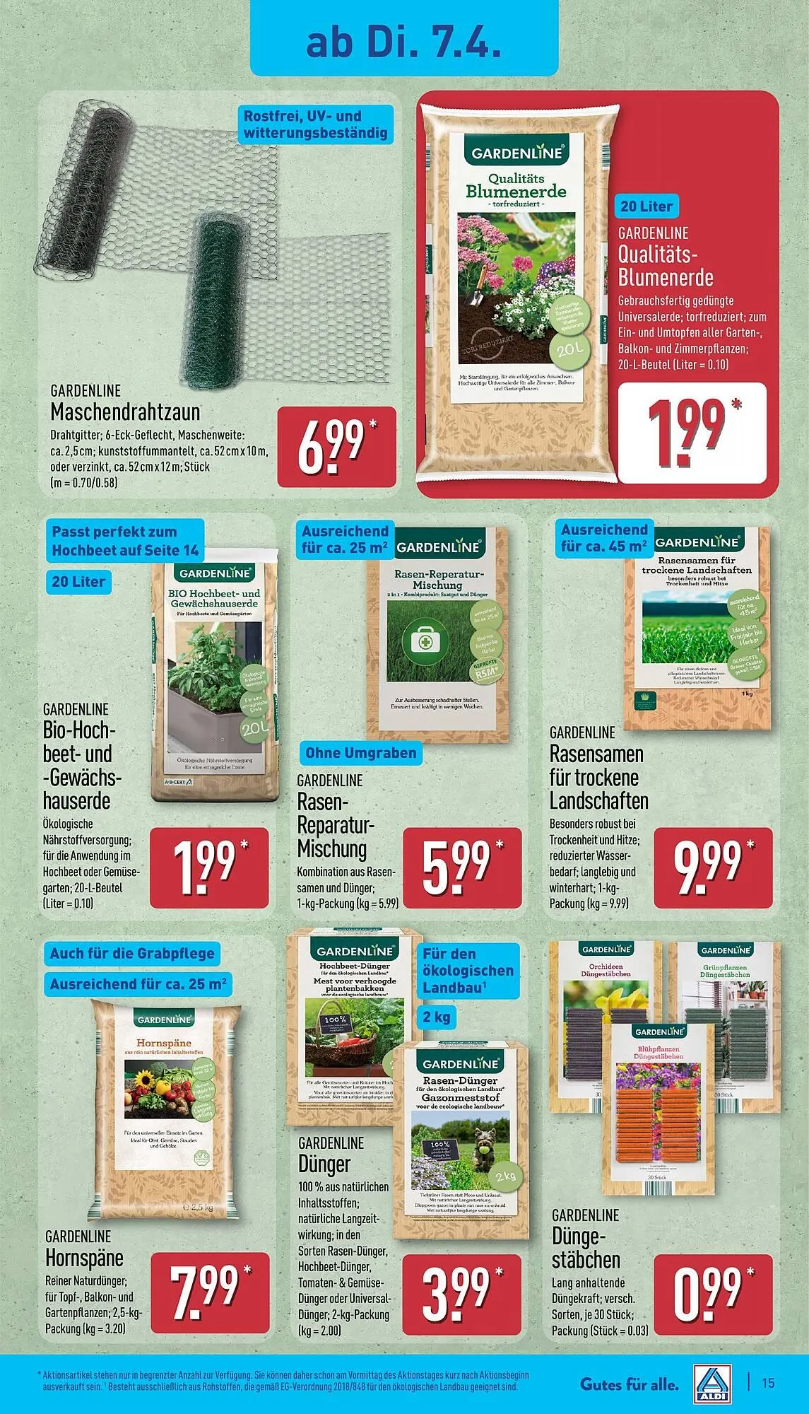 Aldi Nord Prospekt von 7. April bis 11. April 2026 - Prospekt seite 15