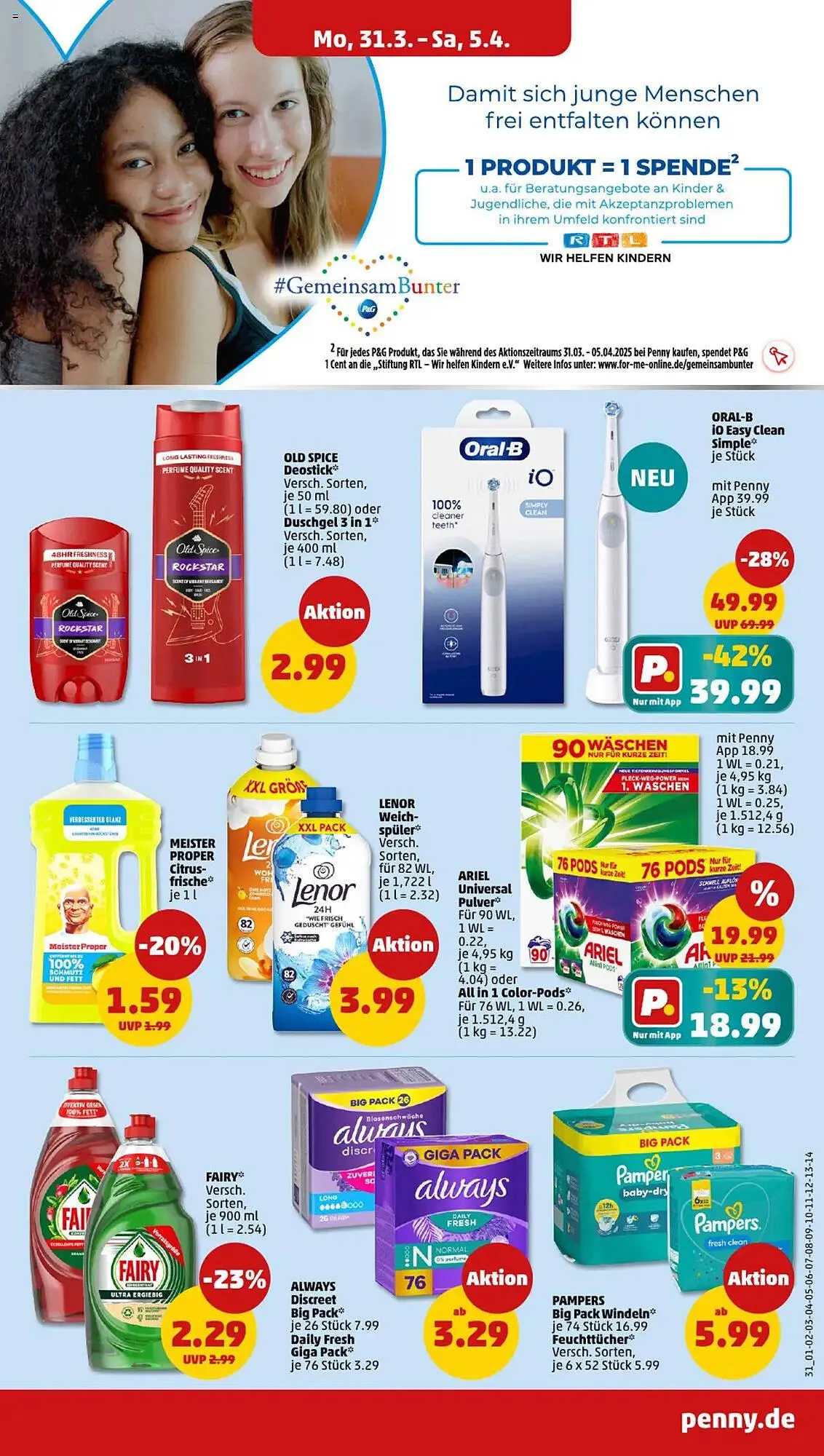 PENNY Prospekt von 31. März bis 5. April 2025 - Prospekt seite 31