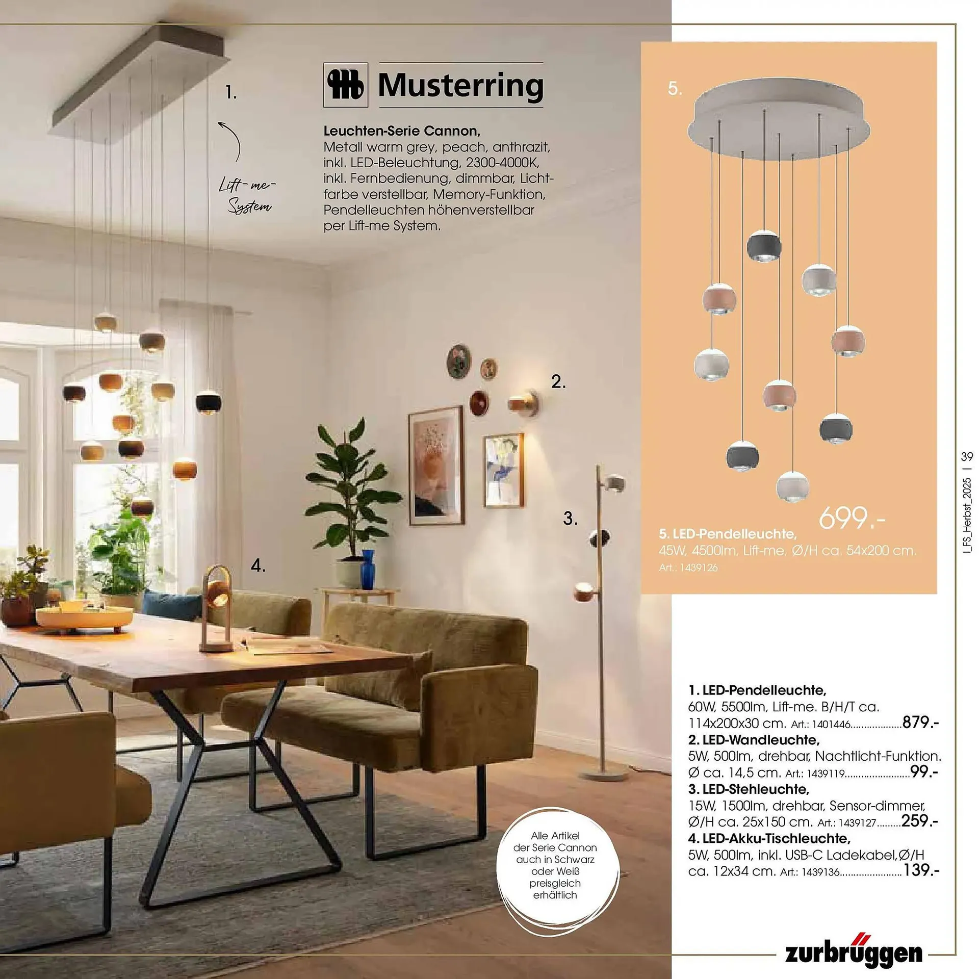 Zurbrüggen Prospekt von 19. Oktober bis 31. Januar 2026 - Prospekt seite 39