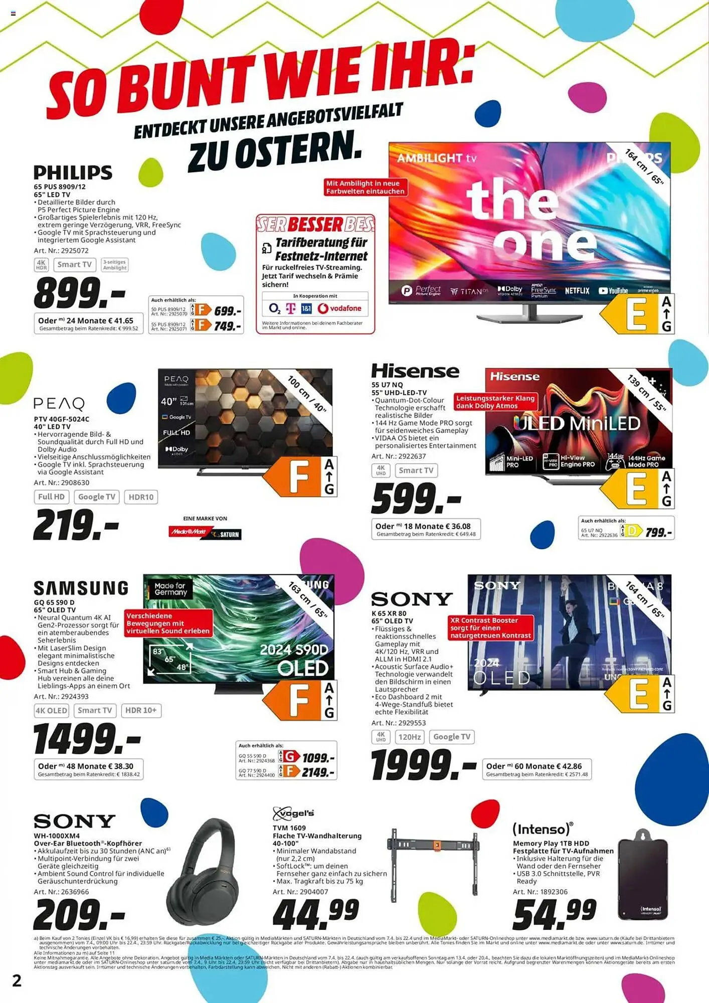 Saturn Prospekt von 7. April bis 22. April 2025 - Prospekt seite 2