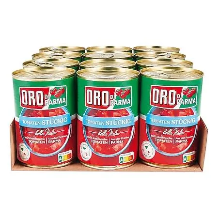 Oro di Parma Tomaten stückig 400 g, 12er Pack