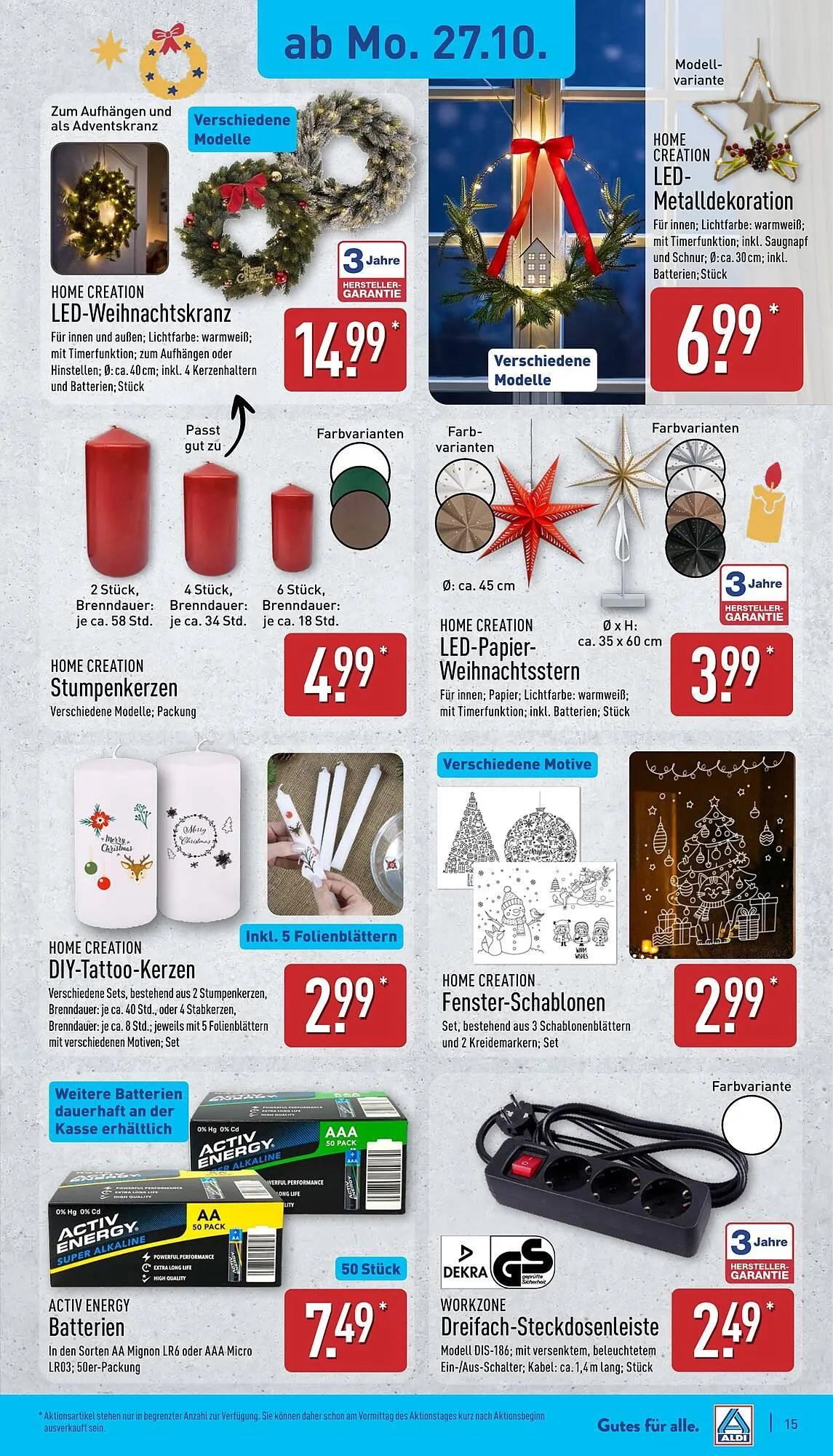 Aldi Nord Prospekt von 27. Oktober bis 2. November 2025 - Prospekt seite 15