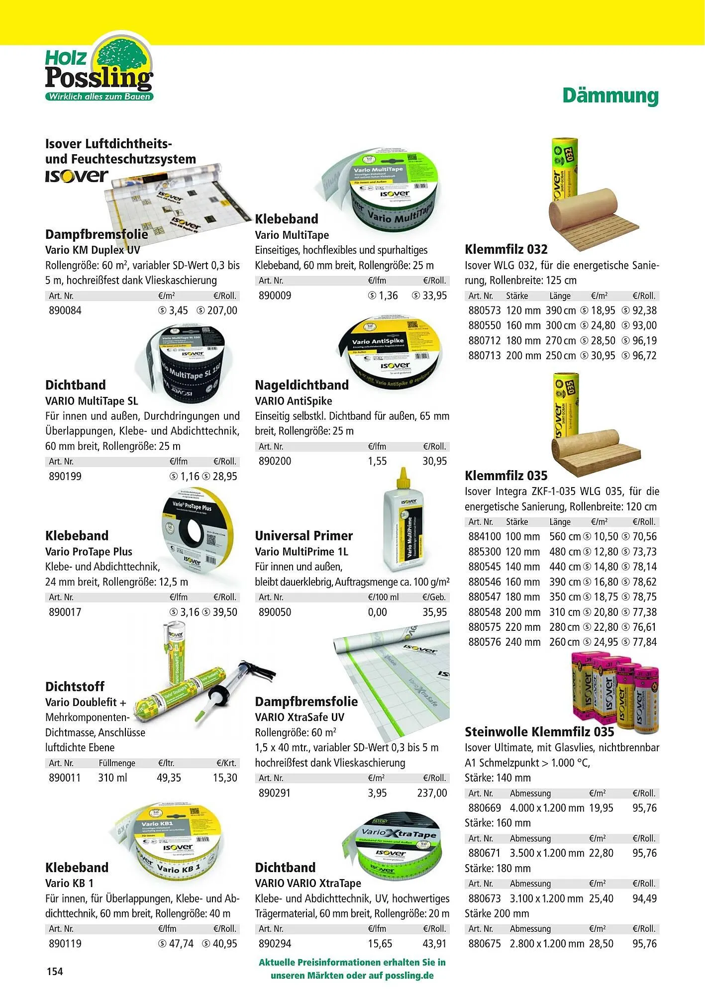 Holz Possling Prospekt von 2. Mai bis 31. Juli 2025 - Prospekt seite 154