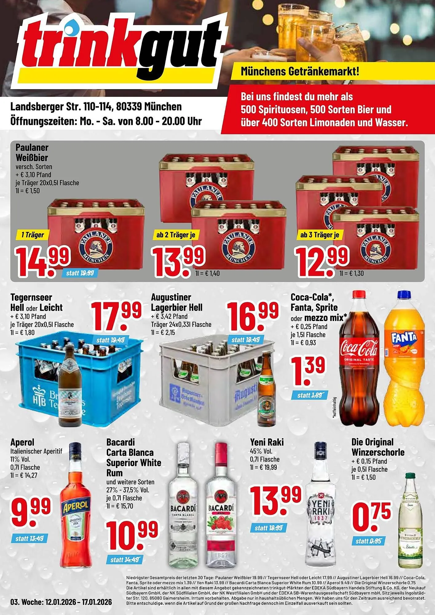 Trinkgut Prospekt von 12. Januar bis 17. Januar 2026 - Prospekt seite 1