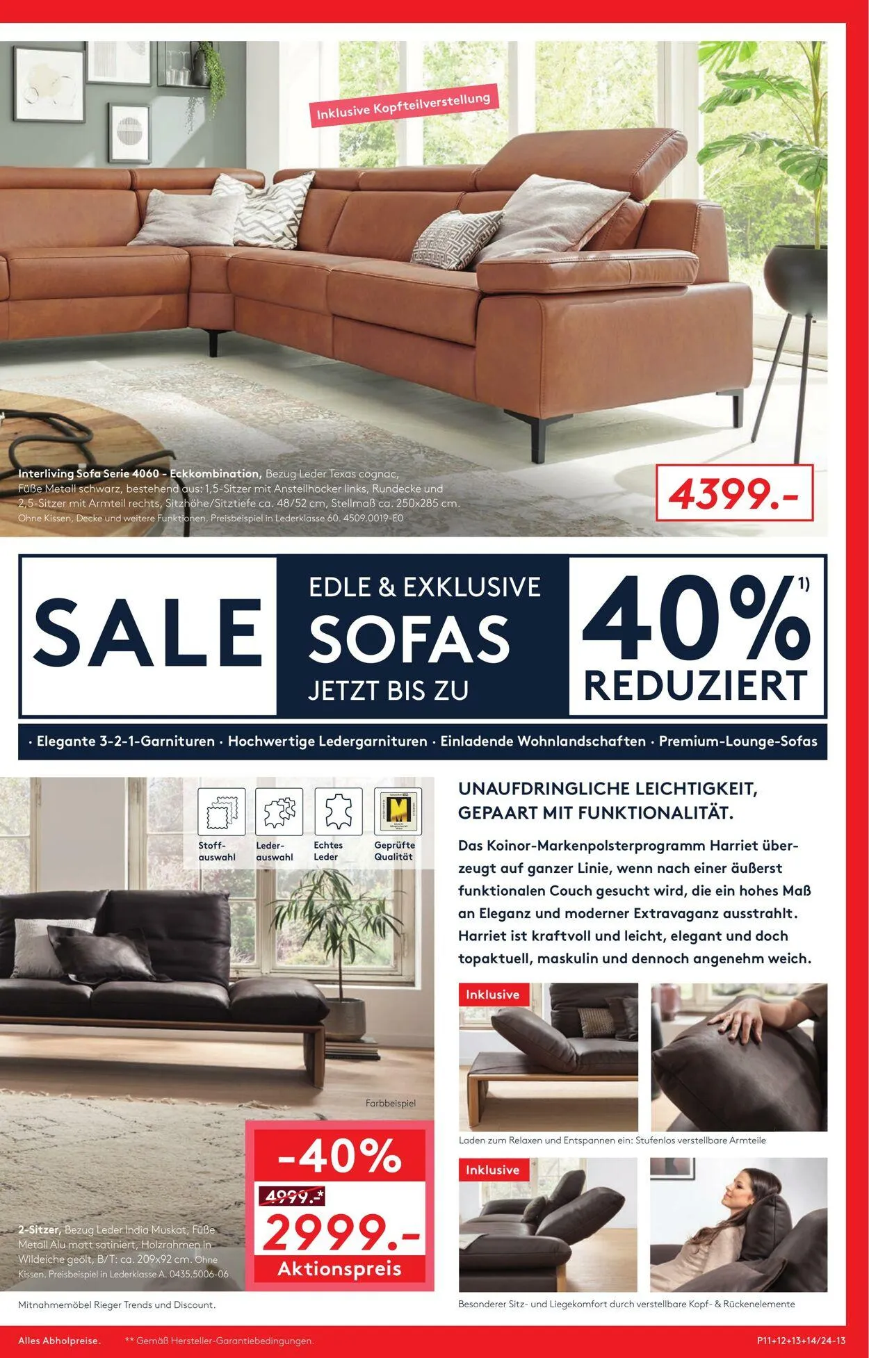 Möbel Rieger Aktueller Prospekt von 8. Oktober bis 22. Oktober 2025 - Prospekt seite 13