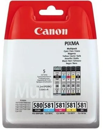 Canon PGI-580/CLI-581 BK/CMYK Multi Pack 5-farbig