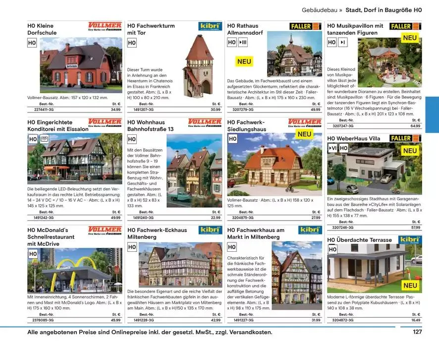 Modellbahn Katalog von 29. Oktober bis 31. Dezember 2025 - Prospekt seite 129