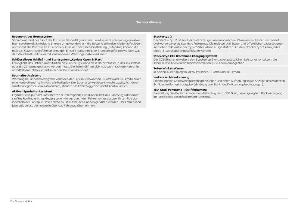 Opel Mokka von 12. November bis 12. November 2025 - Prospekt seite 15