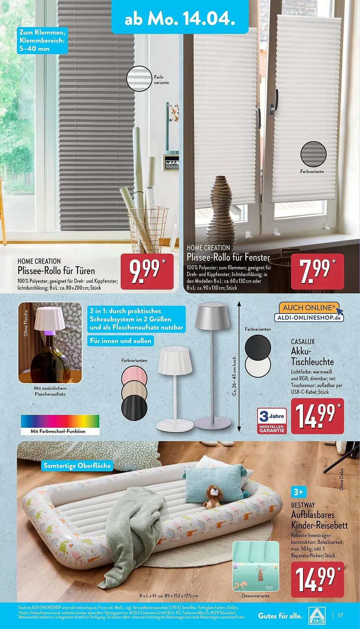 Aldi Nord Prospekt von 14. April bis 19. April 2025 - Prospekt seite 17