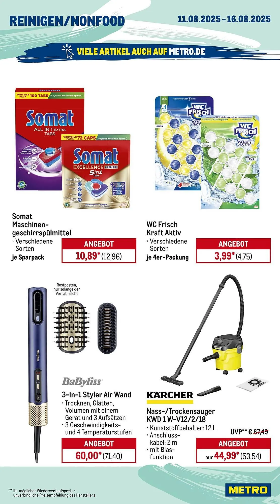 METRO Prospekt von 11. August bis 17. August 2025 - Prospekt seite 17
