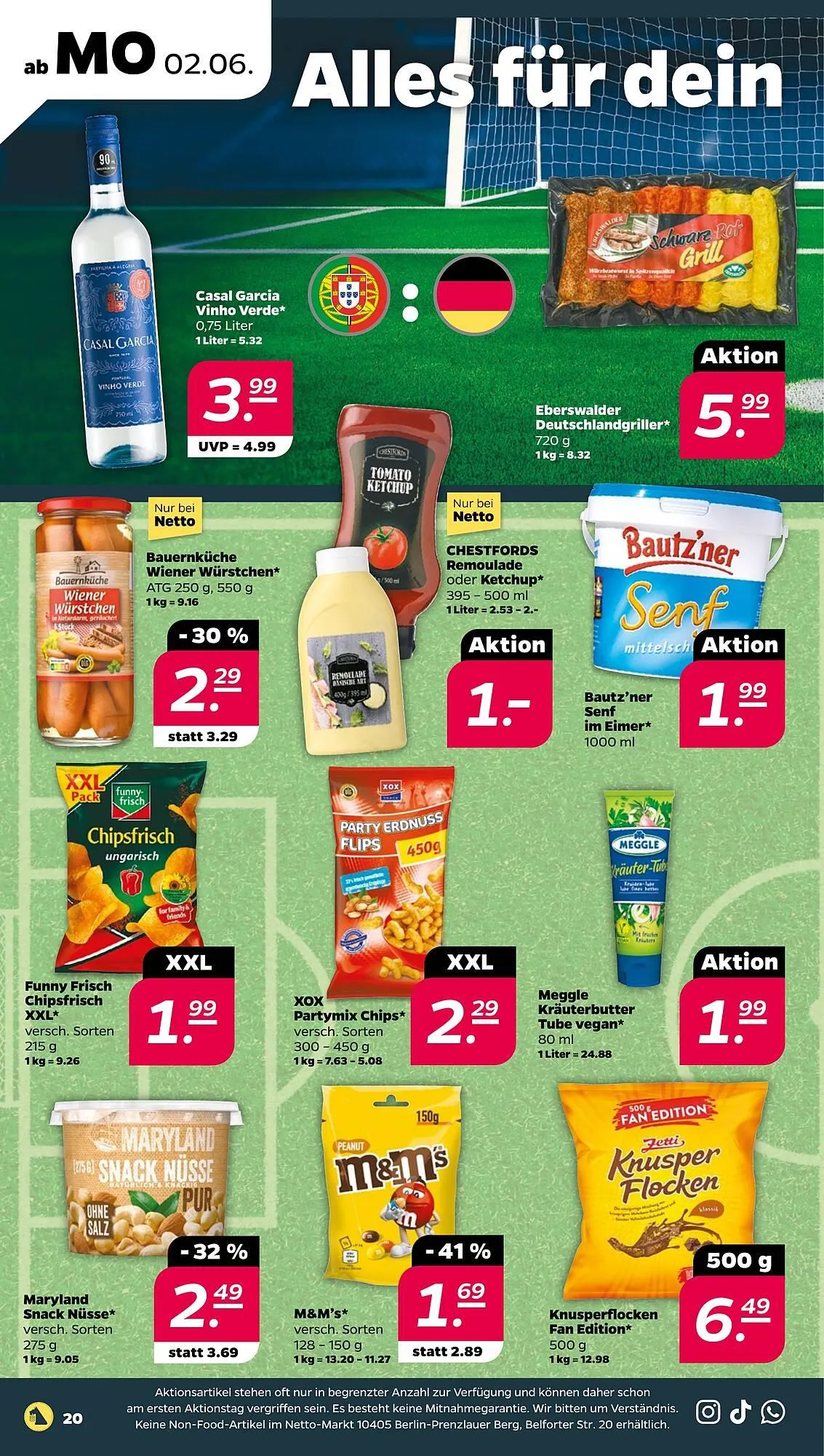 NETTO Prospekt von 2. Juni bis 7. Juni 2025 - Prospekt seite 20