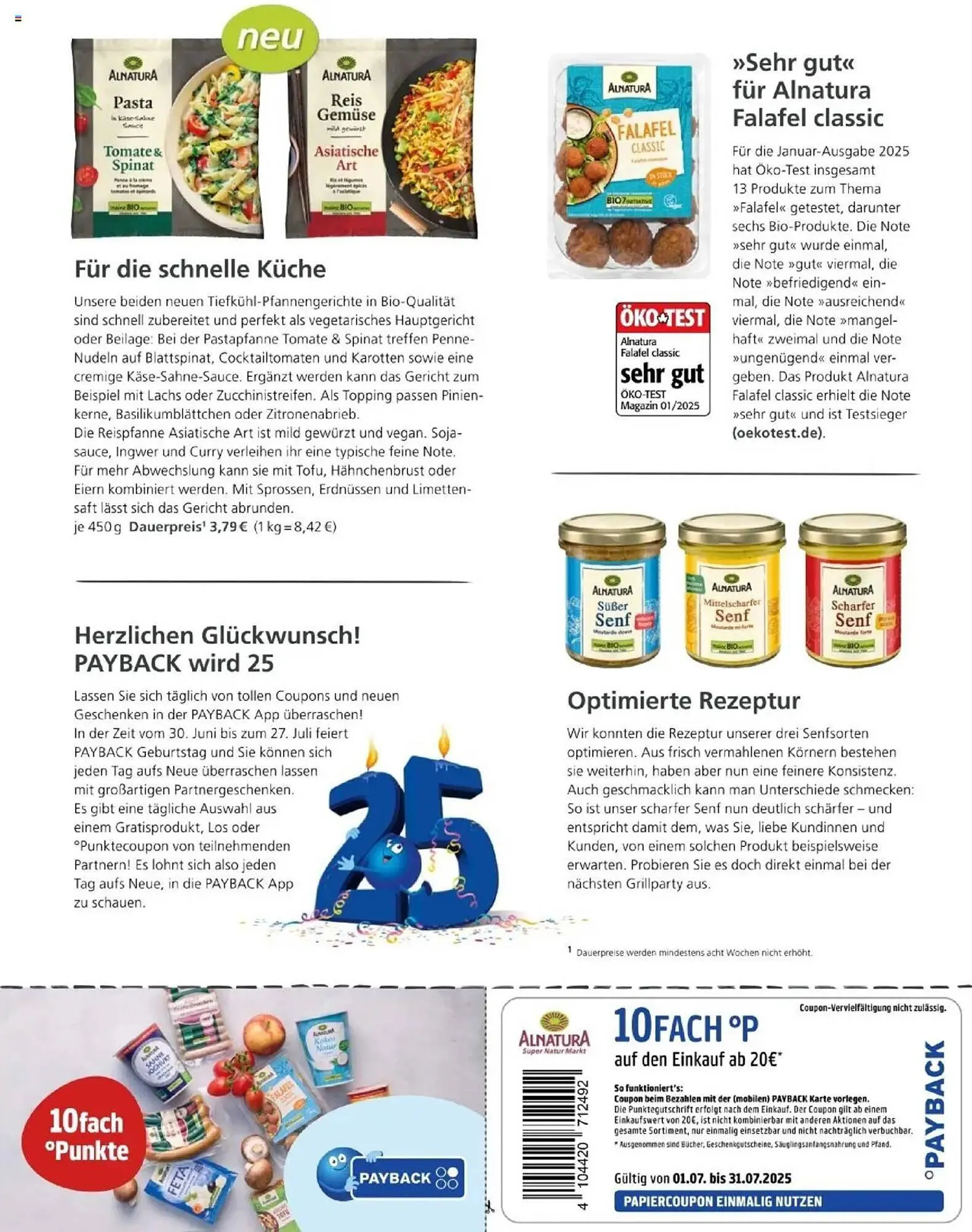 Alnatura Prospekt von 1. Juli bis 31. Juli 2025 - Prospekt seite 7