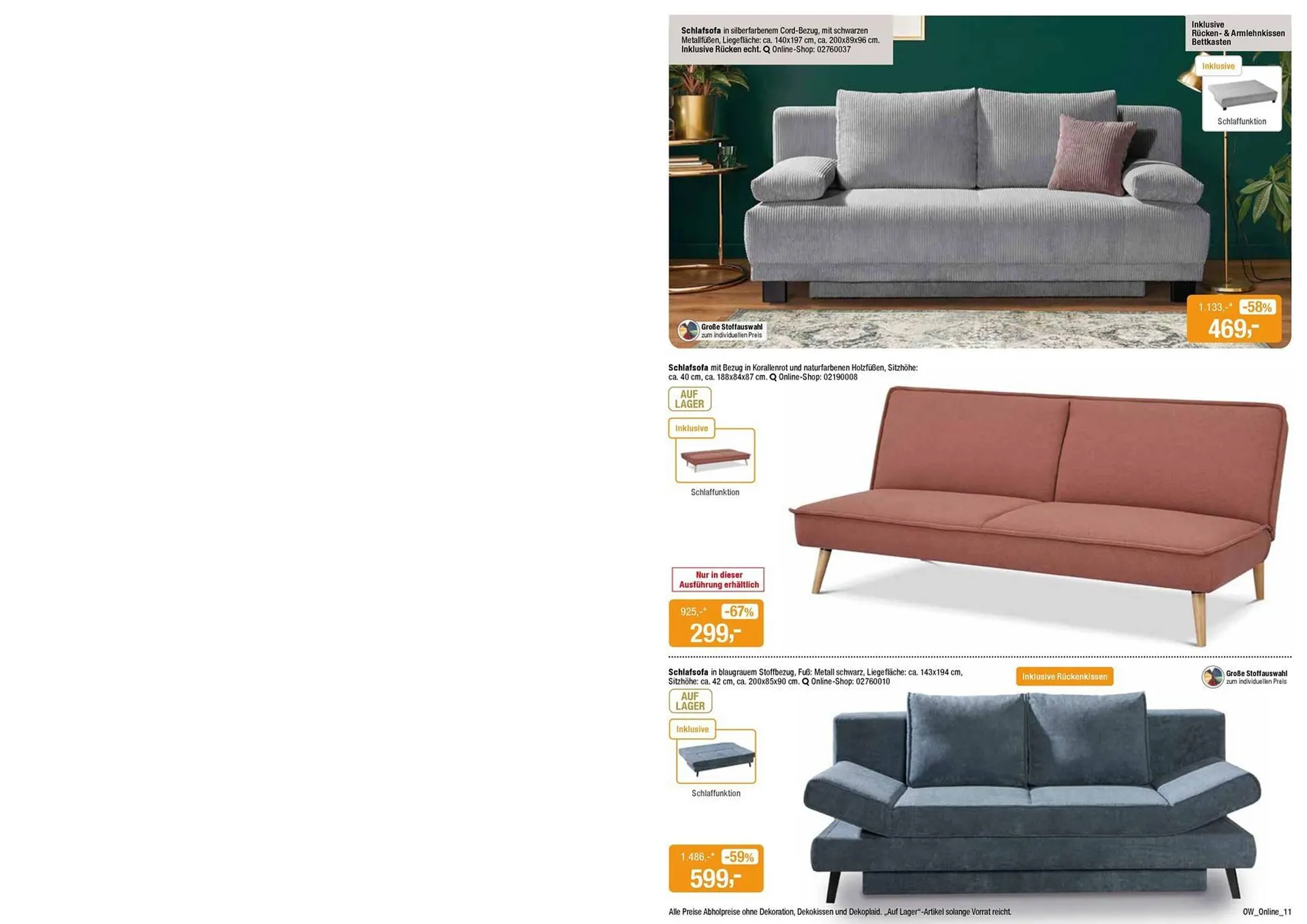 Opti Wohnwelt Prospekt von 13. Juli bis 24. Juli 2025 - Prospekt seite 11